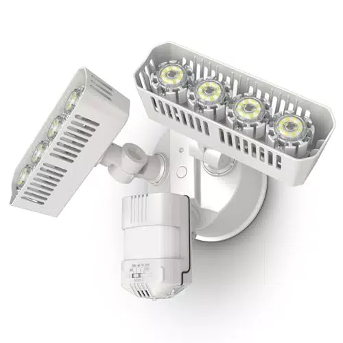 SANSI Focos LED Exterior con Sensor de Movimiento IP65, 3600LM, Ahorro Energético
