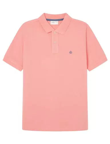 Springfield Polo básico piqué para hombre, camiseta polo impresa