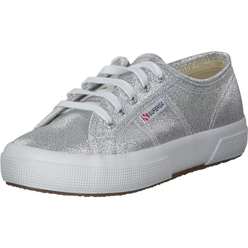 Superga 2750-lamew, Zapatillas de Deporte Mujer, Plateado