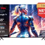 TCL 55T8B Smart TV 55 QLED 4K Ultra HD con Dolby Vision e Google TV