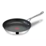 Tefal Jamie Oliver Sartén 28 cm, acero inoxidable, antiadherente reforzado con Titanio