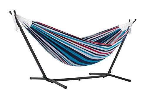 Vivere Hamaca Doble UHSDO8-12 con Soporte Incluido - Diseño Vasquera