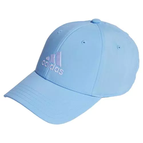 Adidas Gorra de béisbol ligera unisex con logotipo bordado
