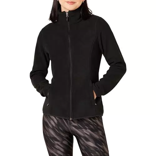 Amazon Essentials Chaqueta de forro polar suave con cremallera completa para mujer
