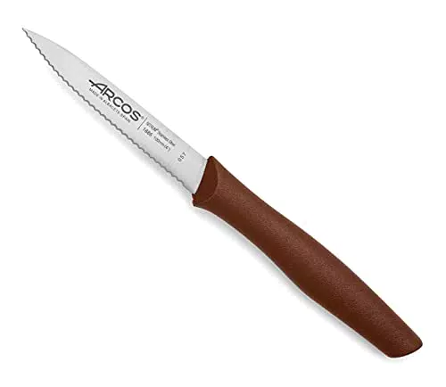 Arcos Nova - Cuchillo Mondador con Hoja Serrada de Acero Inoxidable