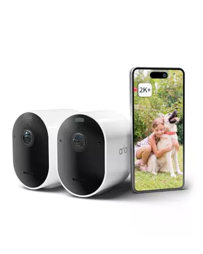 Arlo Pro 5 Cámara de Vigilancia WiFi Exterior 2K con Sensor de Movimiento y Visión Nocturna