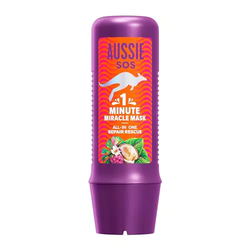 Aussie SOS 1 Minute Miracle Mascarilla Reparadora para Pelo Seco y Dañado