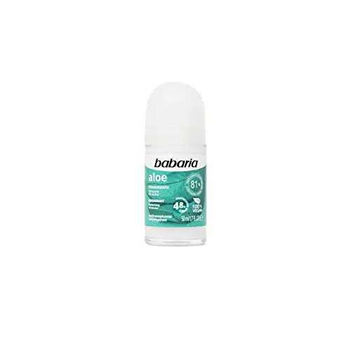 Babaria Desodorante Roll-On Aloe 0% Alcohol Hidratante y Antitranspirante