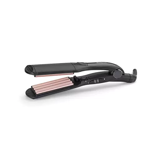 BaByliss 2165CE Plancha de Crimpar con Placas de Cerámica y 10 Temperaturas