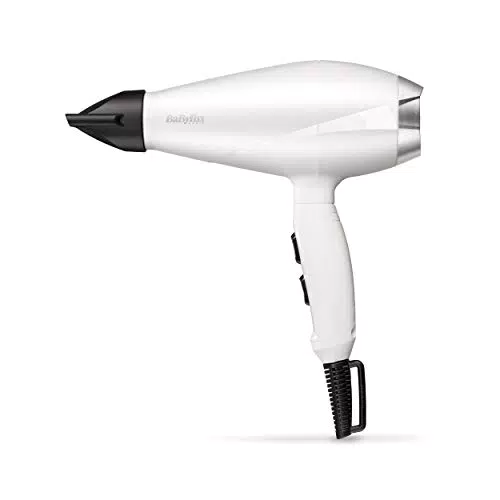 BaByliss 6704WE Secador de pelo 2000W, motor AC, 2 velocidades, aire frío