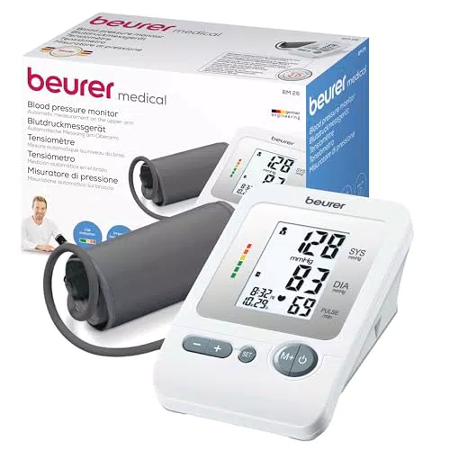 Beurer BM 26 - Tensiómetro de brazo con indicador de riesgo y detección de arritmias