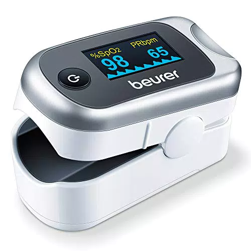 Beurer PO 40 Pulsioxímetro: medición de SpO₂, frecuencia cardíaca e índice de perfusión