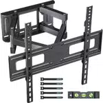 BONTEC Soporte de Pared para TV Inclinable y Giratorio 23-70 Pulgadas, MAX VESA 400x400mm