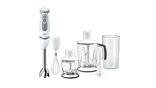 Batidora de Mano Braun Minipimer 5200 - 1000 W, 21 Velocidades y Función Turbo