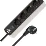 Brennenstuhl Ecolor regleta de enchufes con interruptor y cable de 1,5 m
