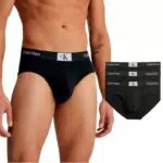 Calvin Klein Hombre Pack de 3 Calzoncillos Hip Briefs Algodón con Stretch