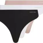Calvin Klein Braguitas Tipo Tanga Invisibles de Algodón sin Costuras para Mujer