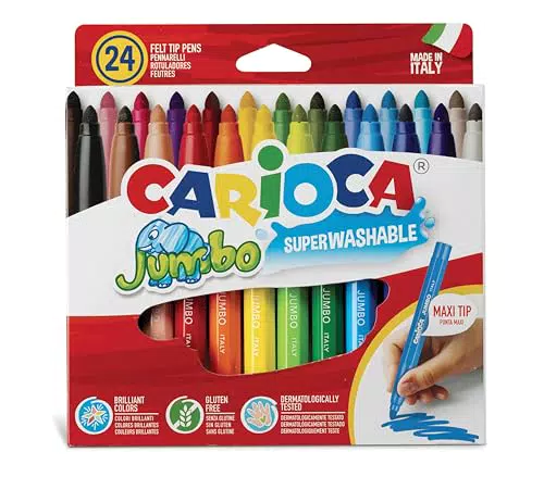 Carioca Rotuladores Jumbo Punta Gruesa | Superlavables con Gran Cobertura