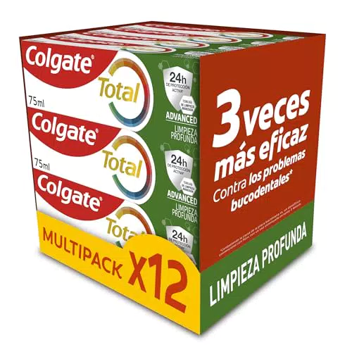 Colgate Total Advanced Limpieza Interdental - Dentífrico con Flúor 24H