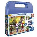 Educa Maleta Spidey - Set de Puzzles Infantiles Progresivos para +3 Años