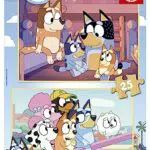 Educa Puzzle Bluey - Set de 2 Puzzles Infantiles de Madera para Niños