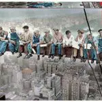 Educa Puzzle Almuerzo en Nueva York con Pegamento Fix Puzzle (16009)