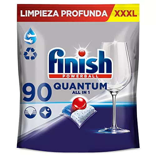 Finish Powerball Quantum All in 1 Pastillas para el Lavavajillas Todo en 1
