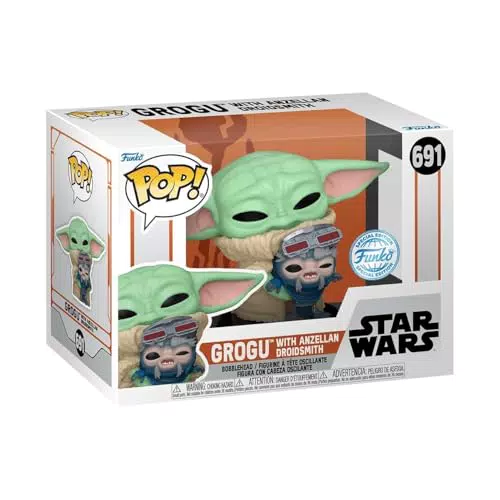 Funko Pop! The Mandalorian - Grogu con Droidsmith - Figura Coleccionable Oficial
