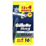 Gillette Blue3 Smooth - Maquinillas desechables para hombre con tres hojas