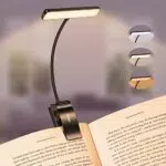 Gritin Lámpara de Lectura USB Recargable Flexible 360° con 3 Modos de Iluminación