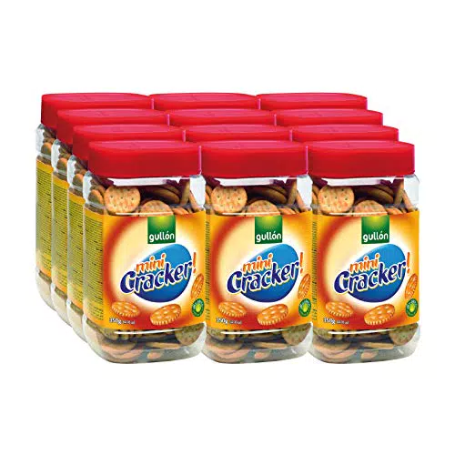 Gullón Galletas Saladas Mini - Pack de 12 unidades
