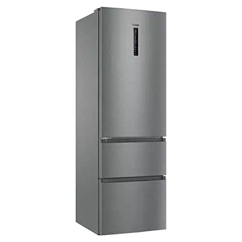 Haier HTR3619ENMN - Frigorífico Combi Inverter Total No Frost, 348 L, 60 cm