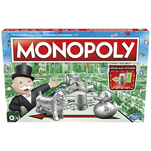 Hasbro Gaming - Monopoly, Juego de Mesa Clásico para 2 a 6 Jugadores
