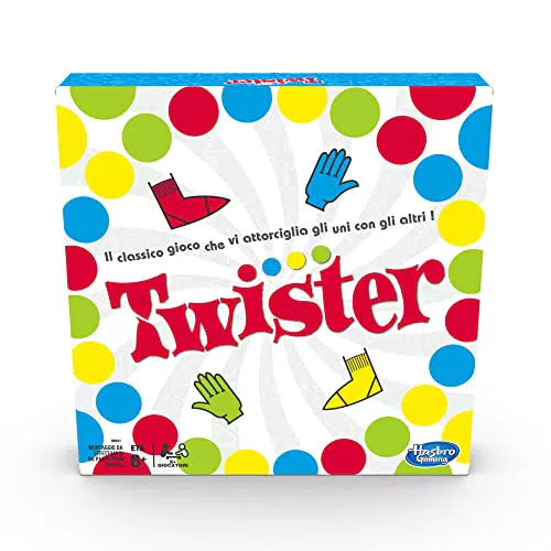 Hasbro Gaming - Twister, Juego de Mesa Clásico para Diversión en Grupo
