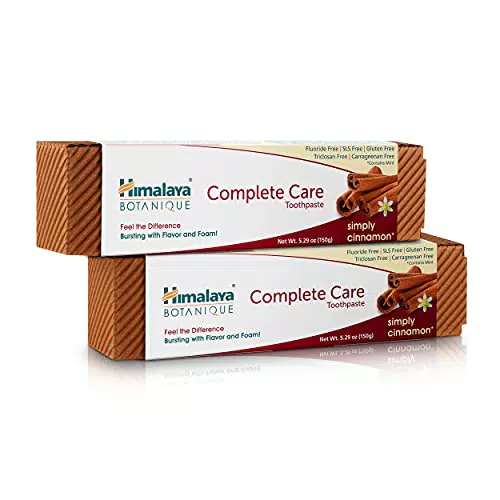 Himalaya Botanique Pasta de Dientes Natural con Canela y Menta Sin Flúor