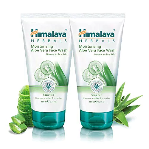 Himalaya Gel Limpiador Facial Hidratante de Aloe Vera para Piel Normal a Grasa