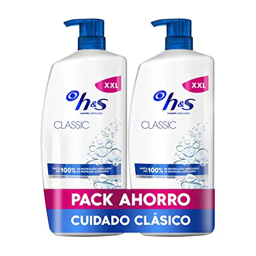 H&S Champú Anticaspa - Protección Diaria para Todo Tipo de Pelo y Cuero Cabelludo