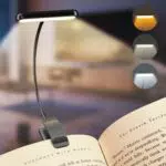 iFalarila Lámpara de Lectura Recargable con 12 LEDs y Ajuste 360° para Libros