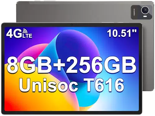 JUMPER Tablet Android Octa-Core T616, 8GB RAM, 256GB ROM, 4G LTE, 7000mAh