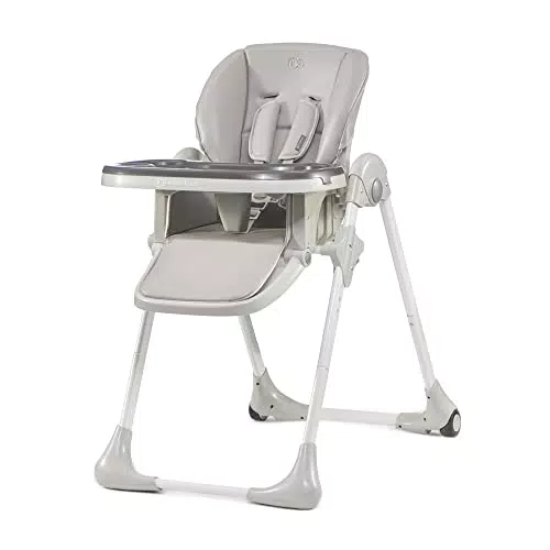 Kinderkraft YUMMY Trona bebé ajustable, portátil y plegable con reposapiés