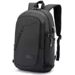 Mochila antirrobo para laptop con carga USB, resistente al agua, 15.6