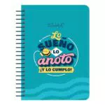 Mr. Wonderful Libreta A4 Lo sueño, lo anoto y lo cumplo - Tapa dura y espiral