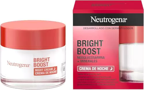 Neutrogena Bright Boost Crema de Noche Hidratante para Piel Luminosa y Uniforme