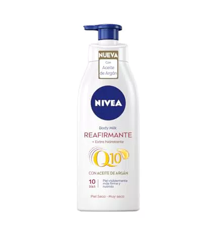 NIVEA Q10 Aceite de Argán Loción Corporal Reafirmante e Hidratante