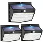 Peasur Focos Solares Exteriores con Sensor de Movimiento IP65 para Jardín y Patio
