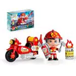 Famosa Pinypon Action - Moto de Bombero para niños de 4 a 8 años
