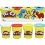 Hasbro Play-Doh B5517 - Pack de 4 Botes de Plastilina Surtida