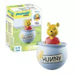 PLAYMOBIL 1,2,3 Winnie The Pooh Tarro de Miel - Juguete educativo para niños
