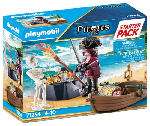 PLAYMOBIL Starter Pack Pirata con Bote de Remos - A partir de 4 años