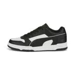 Zapatillas PUMA Unisex Rbd Game Low - Blanco y Negro con Detalles en Oro